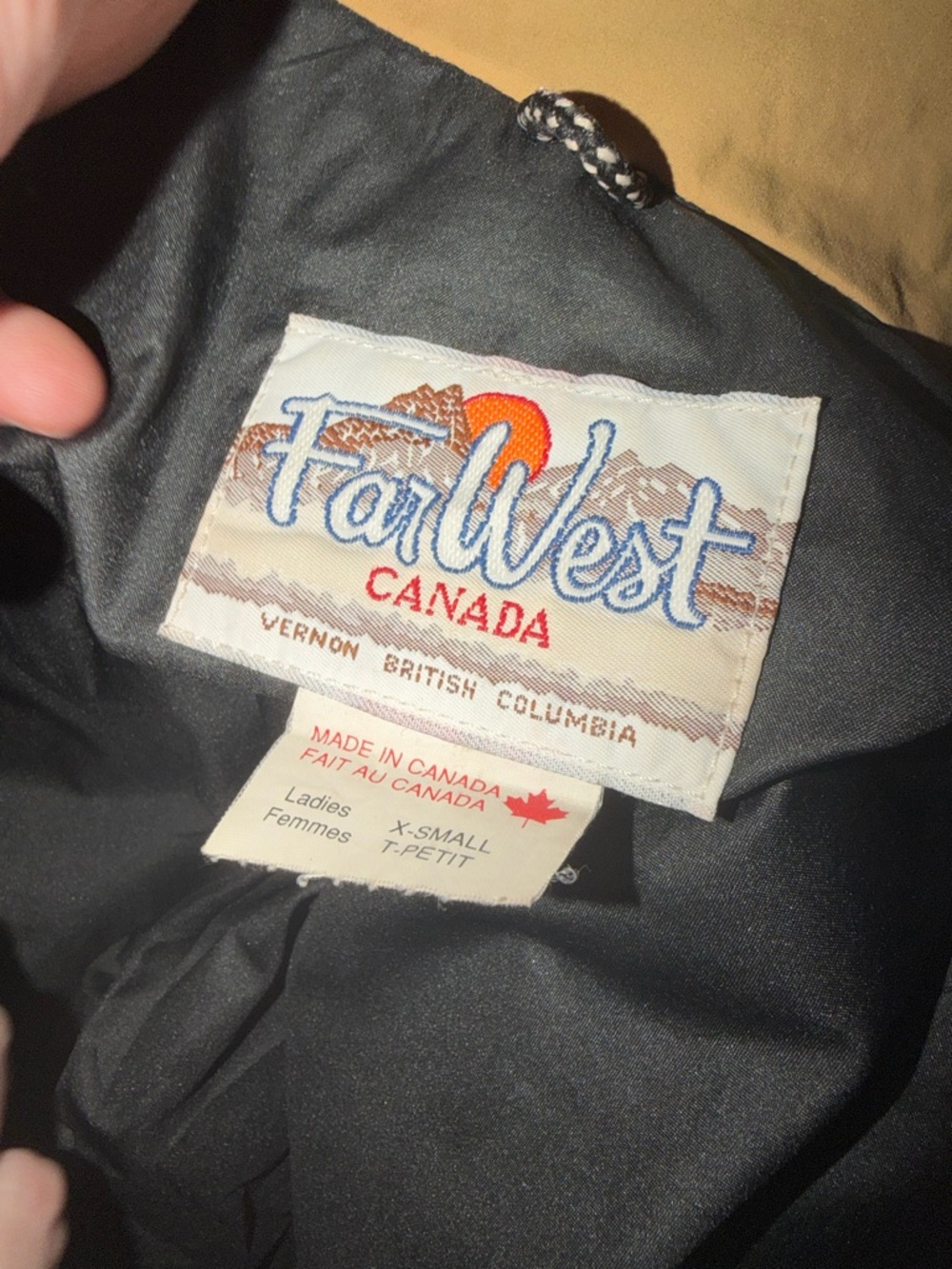 Vintage Far West Tan Gore-Tex Technical Shell Jacket - Women's Size XS - Parka - Picture 8 of 8